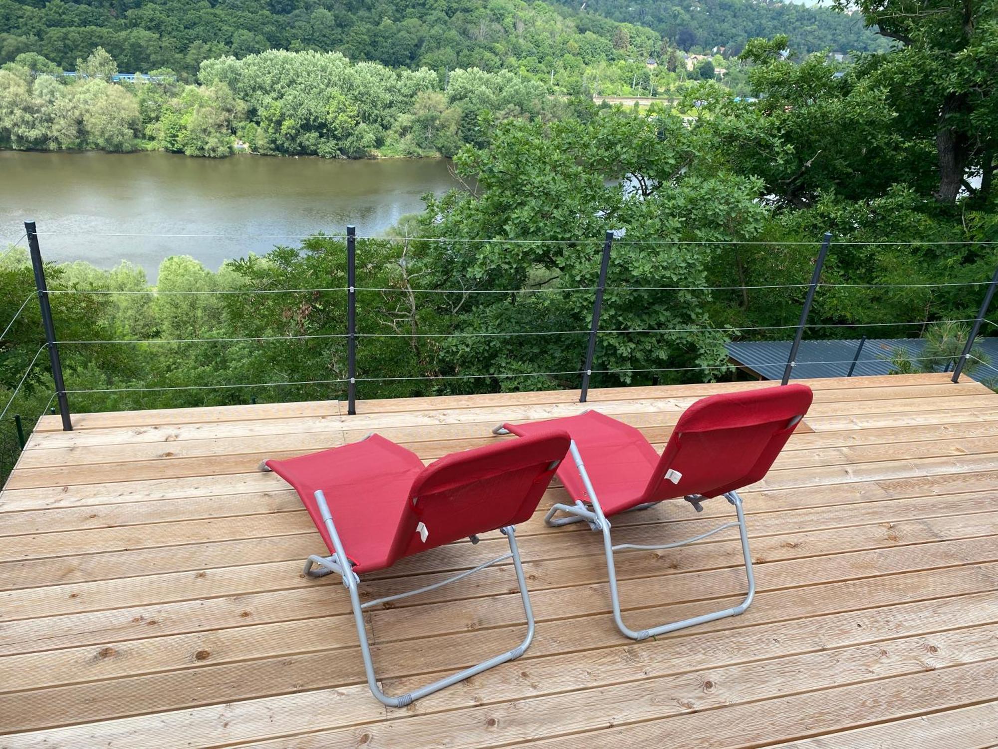 Apartmán D Vyhlídka nad řekou Zdiby Esterno foto